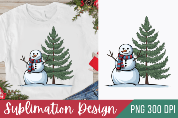 Christmas Snowman PNG Clipart Design: Festive Digital Art