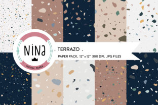 Create H1 From Terrazo Digital Paper, Marble Paper Pack MAXIMUM 60 CHARACTERS with Rules Natural, not keyword stuffing, Plain text title only, no list, no explanation, no quotes, no markdown