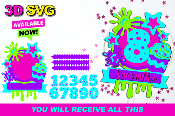 Create Stunning, Shimmery Designs with the Shaker Cake Topper SVG Slime