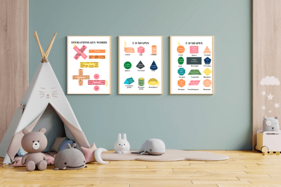 Educational Shapes PrimeNumbers Posters