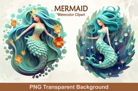 Enchanting Mermaid Clipart for Creative Projects