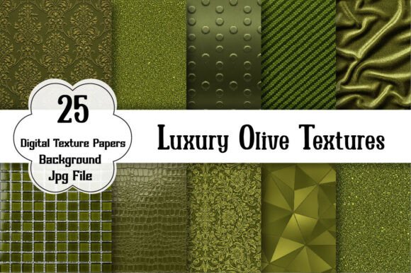 Luxury Olive Textures: Elegant Design Assets