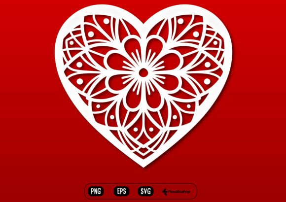 Mandala Heart Floral Ornament SVG: Elevate Your Craft Designs