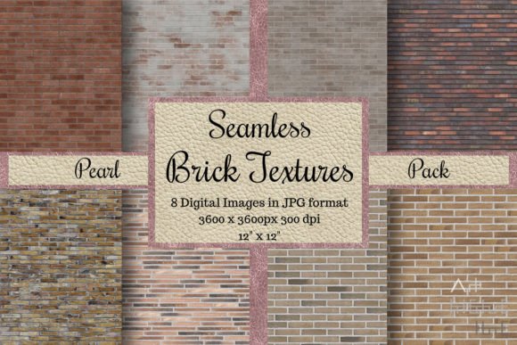 Seamless Brick Textures - Pearl Pack: 8 High-Quality Designs
